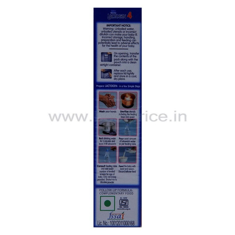 Lactogen 4 Follow Up Infant Form Baby Food 400 g