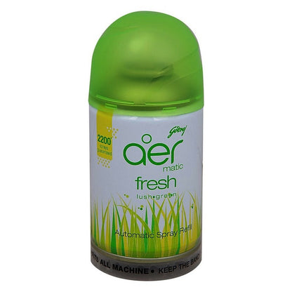 Aer Car Freshener Lush Green, Refill, 225 ml