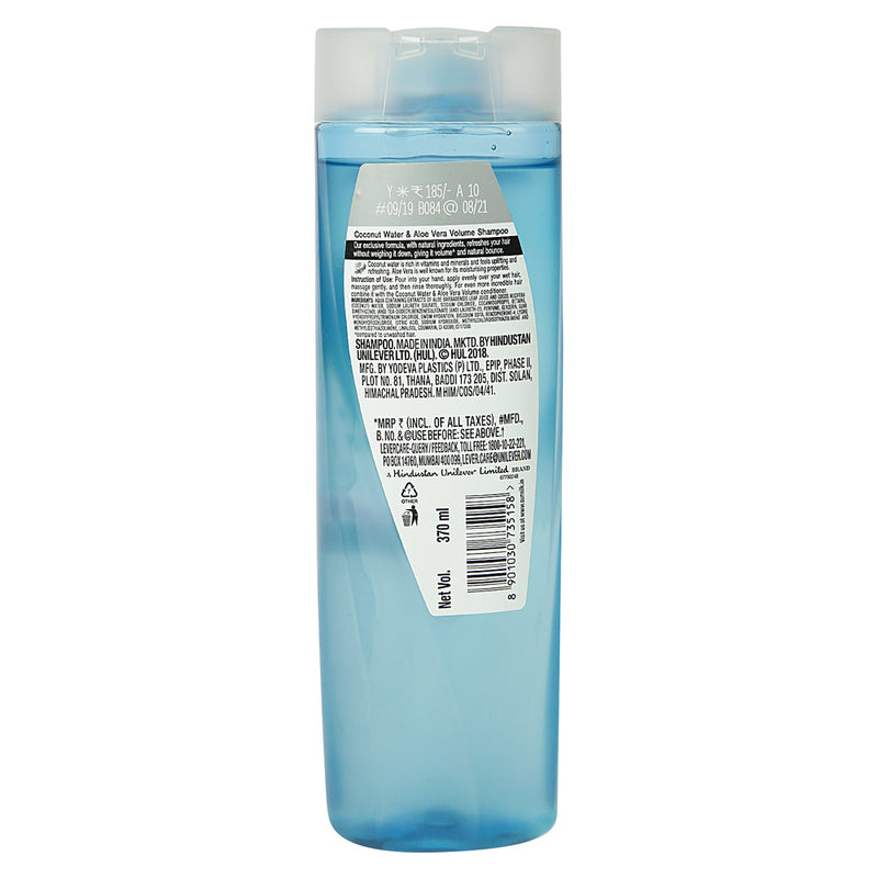 Sunsilk Shampoo Coconut Water & Aloe Vera, 370 ml