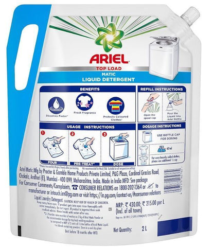 Ariel Blue Detergent Liquid 2 L