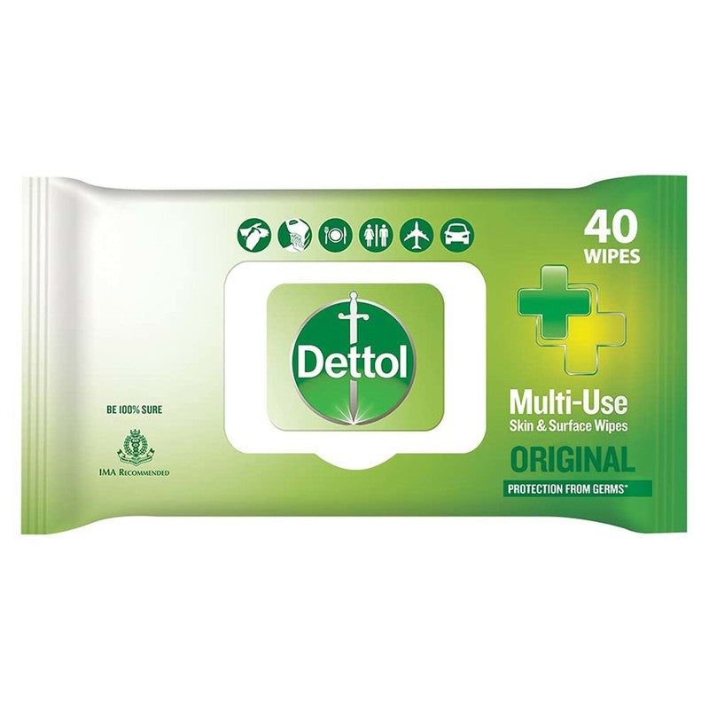 Dettol Multi Use Original Wipes 40 N
