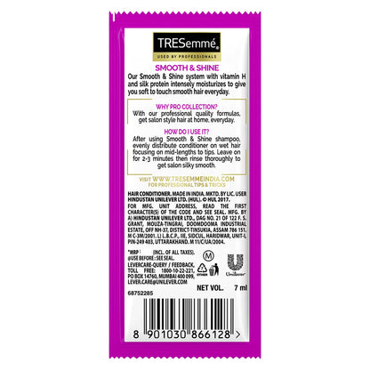 Tresemme Smooth & Shine Hair Conditioner Sachet 12 N (7 ml Each)