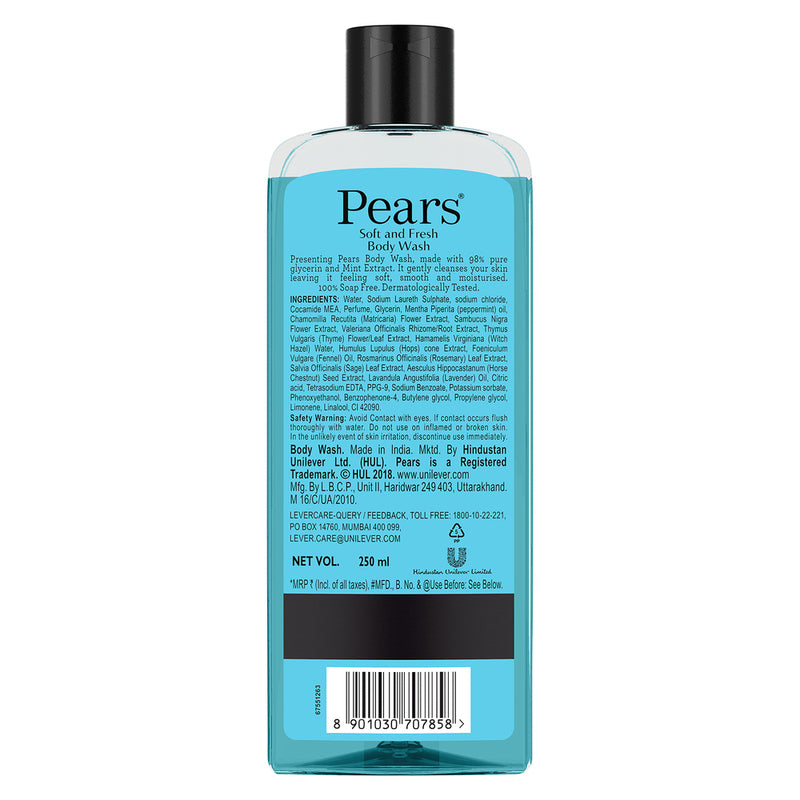 Pears Soft And Fresh Bodywash 250 ml