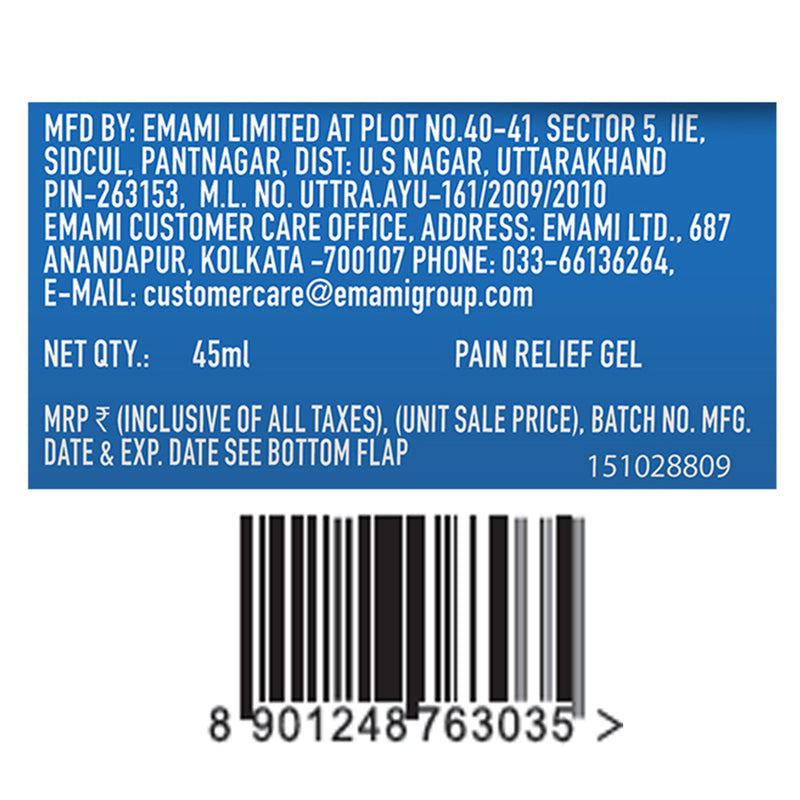 Zandu Fast Relief Gel 45 ml