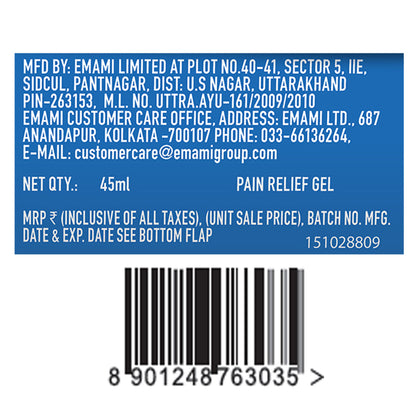 Zandu Fast Relief Gel 45 ml