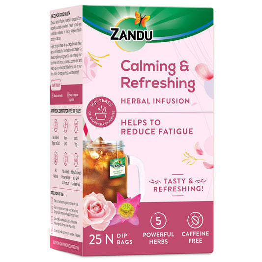 Zandu Calming & Refreshing Infusion Drink 25 N (1.2 g Each)