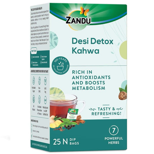 Zandu Detox Kahwa Infusion Drink 25 N (1.5 g Each)