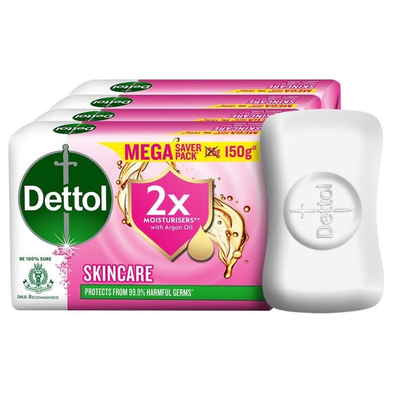 Dettol Soap Skincare 4 N (150 g Each)