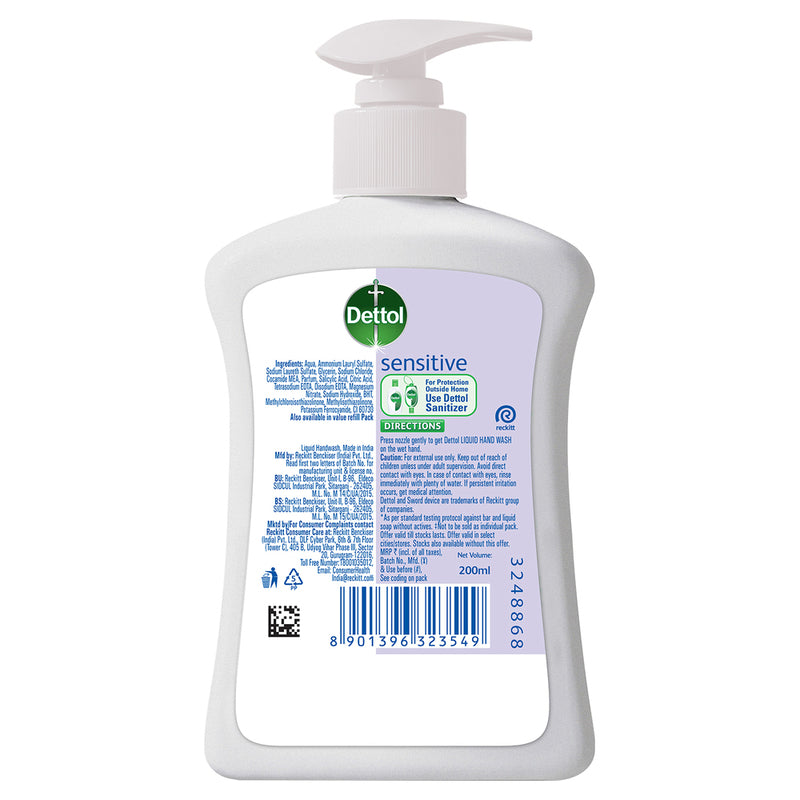 Dettol Handwash Sensitive Pump 200 ml