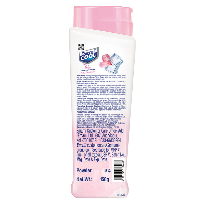 Dermicool Her Prickly Heat Talcum Powder 150 g