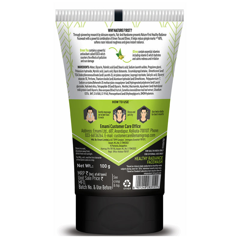 Fair & Handsome Natural Radiance Facewash 100 g