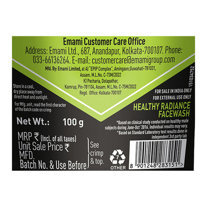 Fair & Handsome Natural Radiance Facewash 100 g