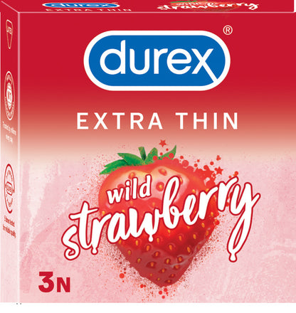 DUREX EXTRA THIN WILD STRAWBERRY 3U