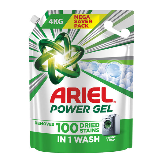Ariel Front Load Power Gel Detergent Pouch 4 kg