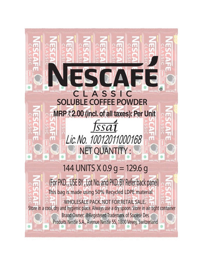 Nescafe Classic Coffee 144 N (0.9 g Each)