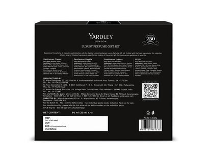 Yardley London Gentleman Luxury Men Perfume Gift Set 4 N (20 ml Each)