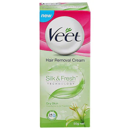 Veet Silk and Fresh Hair Removal Cream for Dry Skin - 50 g
